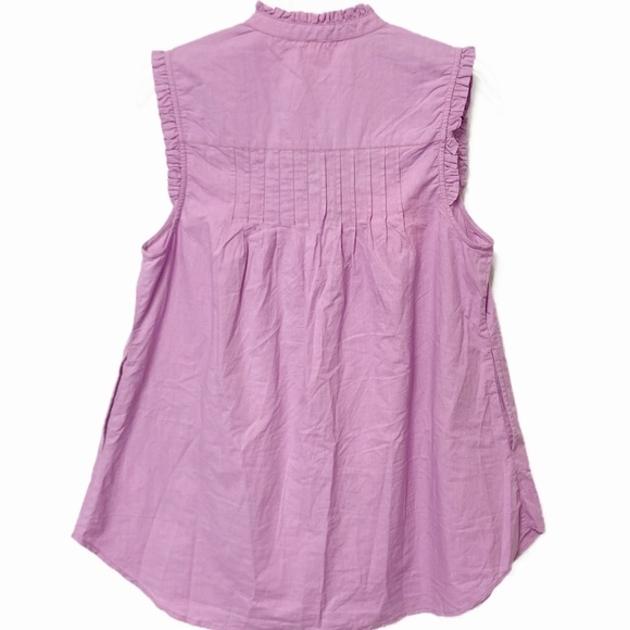 Free People Annie Sleeveless Button-down Tunic in Butterfly Bush (Purple) XS - Picture 7 of 10